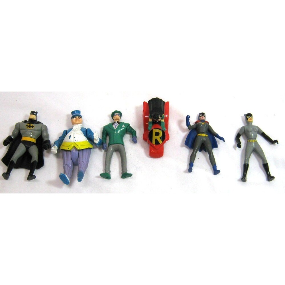 1993 McDonald's BATMAN Animated Series Happy Meal Toys Set of 6